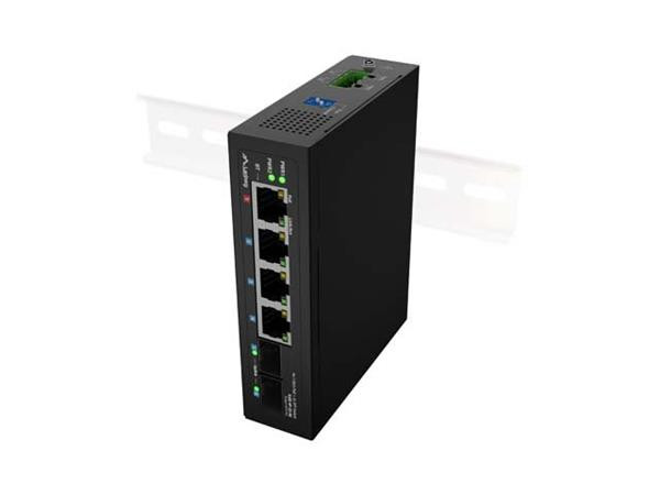 LANBERG SWITCH ILGE-4P-2S-90 LEHKÝ PRŮMYSLOVÝ POE 1XBT 3XAT 2XSFP DIN GIGABITOVÝ ETHERNET