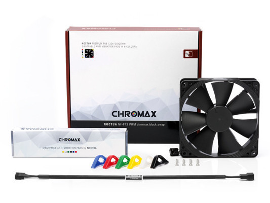 Noctua NF-F12 PWM chromax.black.swap, 120x120x25 mm