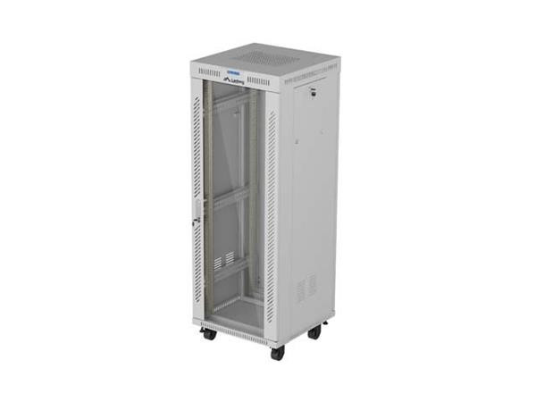 LANBERG INSTALAČNÍ RACK 19" 32U 600X600 ŠEDÉ SKLENĚNÉ DVEŘE LCD (FLAT PACK) V2