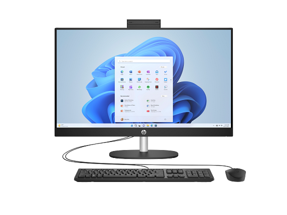 HP AIO 24-cr0028nc/24'' IPS FHD AG/i7-1355U/16GB/512GB SSD/Iris Xe/5xUSB/1xHDMI/RJ-45/90W/2y/WIN 11 Home/Black