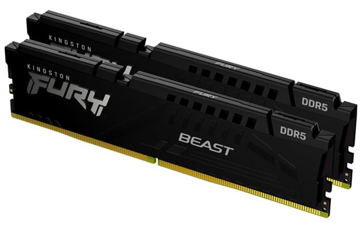 KINGSTON 128GB 5600MT/s DDR5 CL40 DIMM (Kit of 2) FURY Beast Black