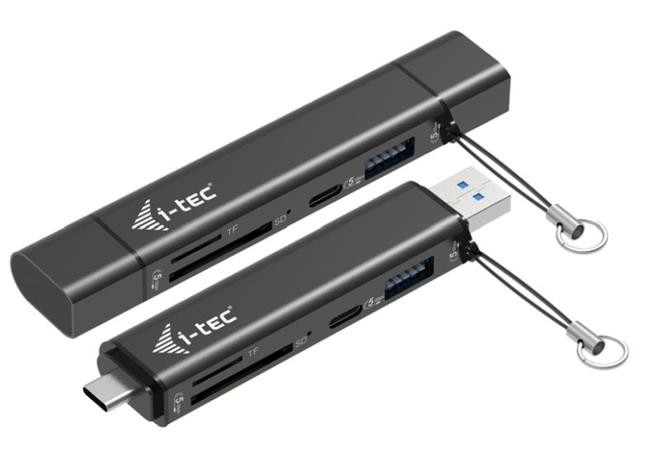 i-tec USB-C/USB-A Dongle SD, TF and 2x USB (1x USB-A, 1x USB-C)