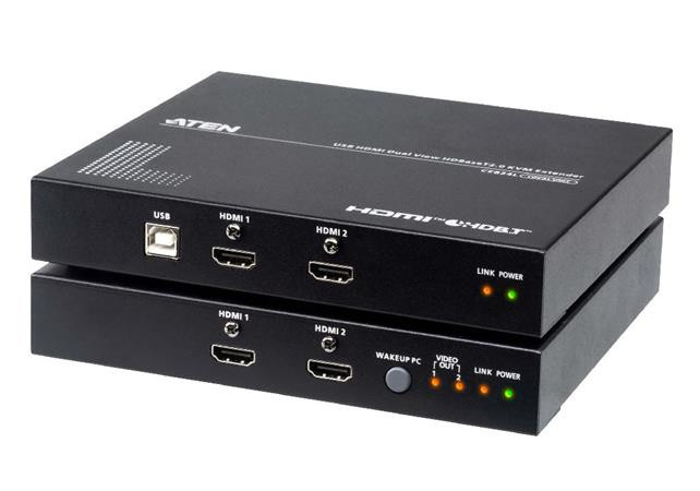 ATEN USB HDMI Dual View HDBaseT 2.0 KVM Extender