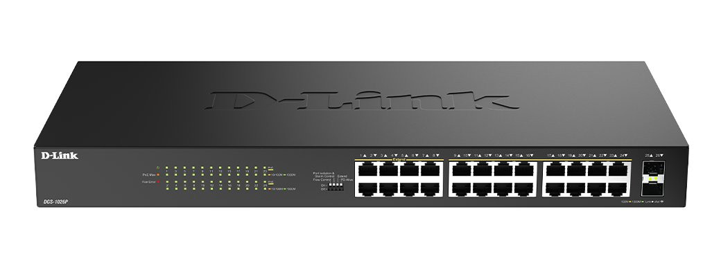 D-Link DGS-1026P/E 26-Port Gigabit Unmanaged PoE Switch