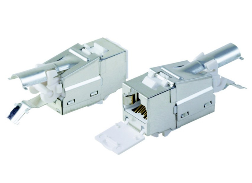 DATACOM Keystone RJ45 STP CAT6A (10Gbit ) SILVER