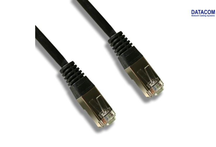 DATACOM Patch cord FTP CAT5E 0,5m černý