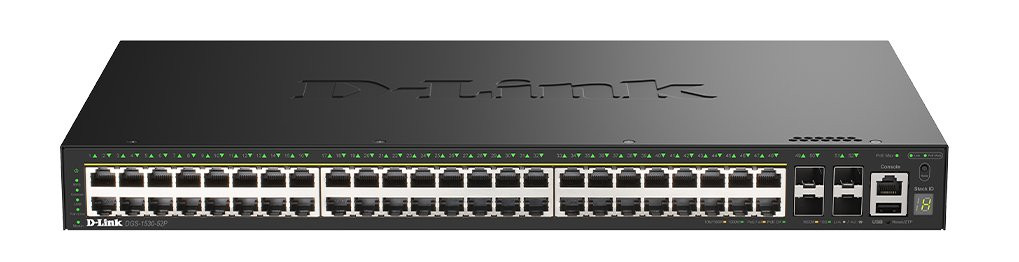 D-Link DGS-1530-52P/E, 48-Port Gigabit Stackable Smart Managed PoE Switch