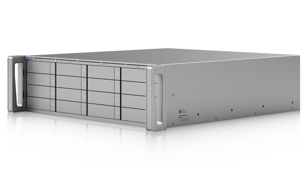 Ubiquiti UniFi Enterprise NAS - NAS server, 16x 2,5/3,5" slot HDD/SSD, 2x M.2 NVMe, RAID, 1x10GbE, 2x SFP28, 2x hot-swap