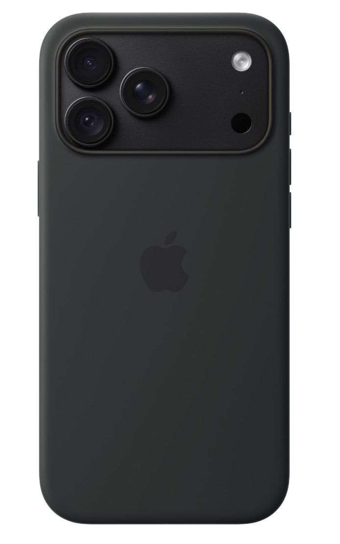 iPhone 18 Pro Max Silicone Case with MS - Black