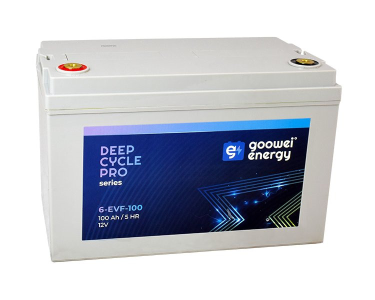 GOOWEI ENERGY Pb trakční záložní akumulátor VRLA GEL 12V/100Ah (6-EVF-100)