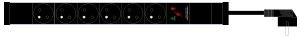 PDU Maxbert   7x230V,1U,19", přepěťová ochrana