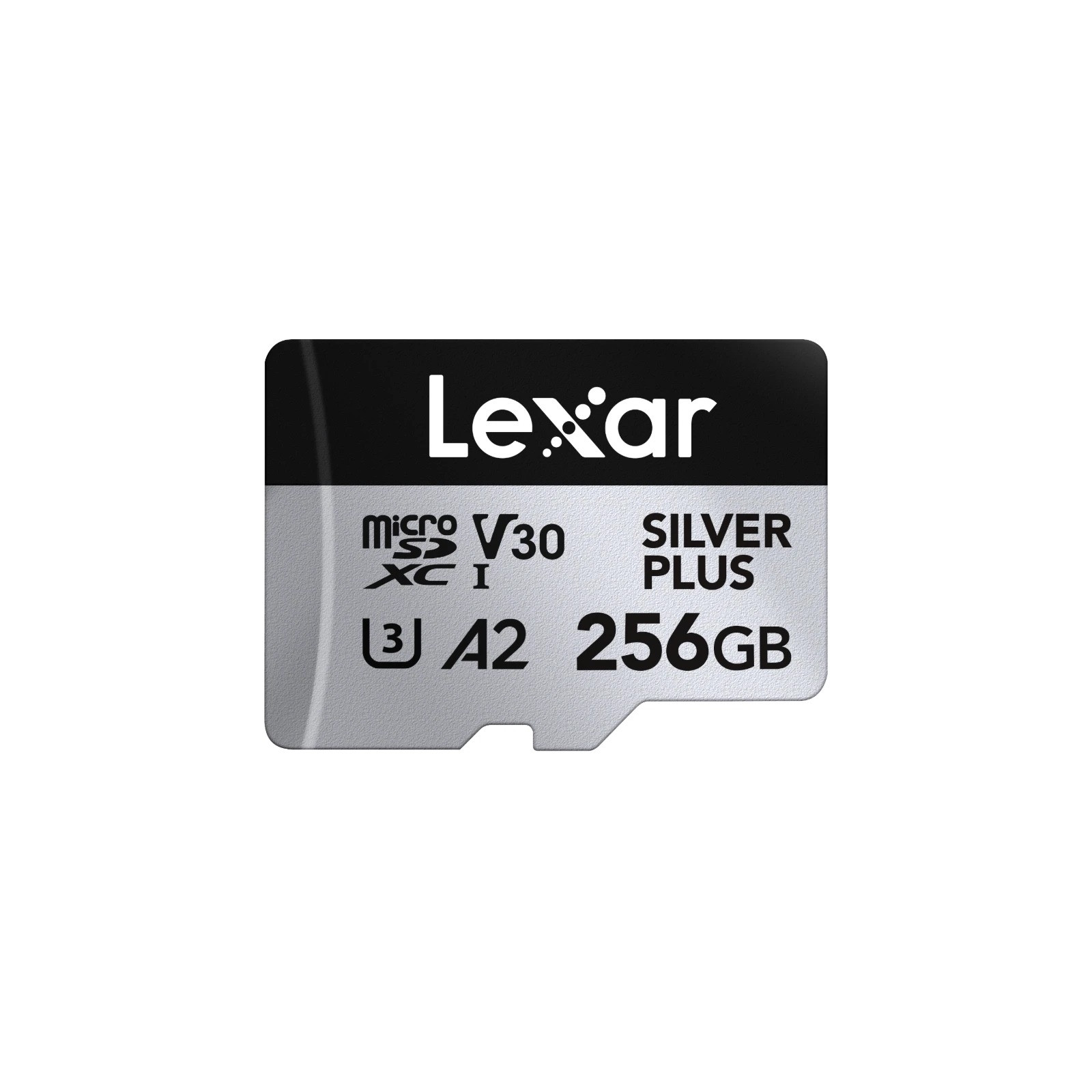 Lexar 256GB H-P Silver Plus microSDXC s adp C10 A2