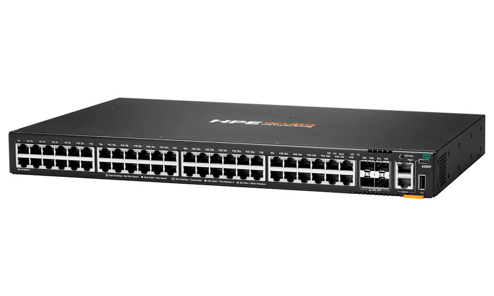 HPE Aruba Networking CX 6200F 48G 4SFP+ Switch