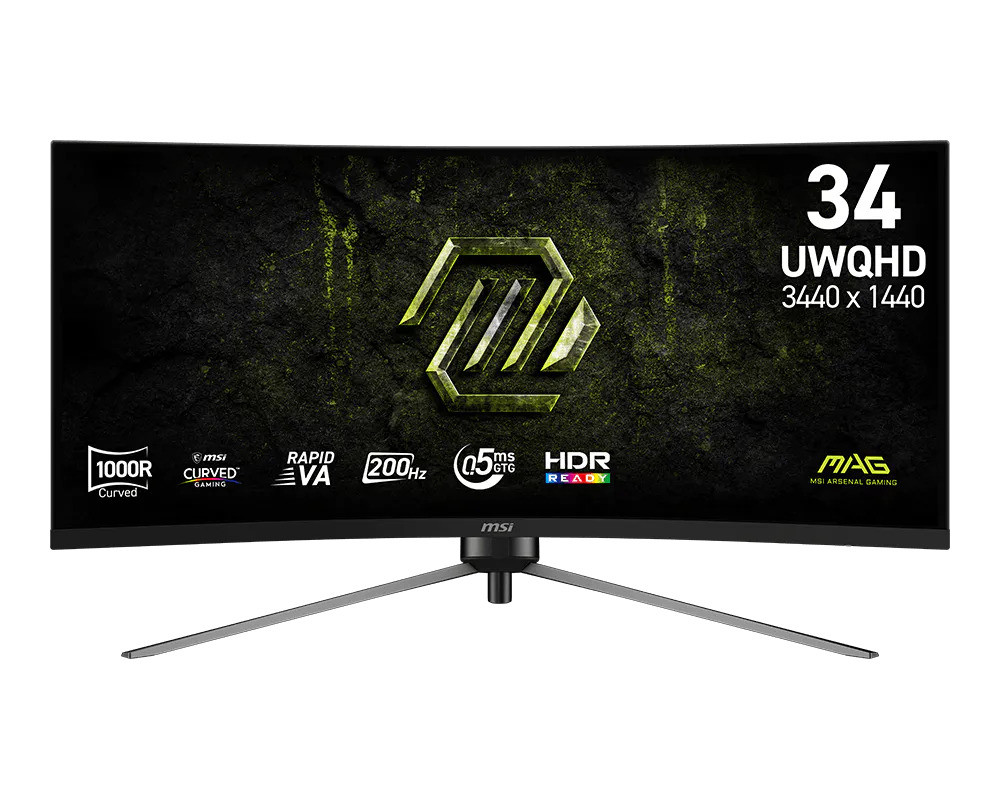 MSI MAG/345CQRF E20/34"/VA/UWQHD/200Hz/0,5ms/Černá/3R