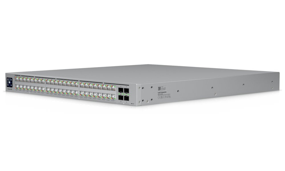 Ubiquiti UniFi Switch Enterprise Campus 48 PoE - 32x 10GbE, 16x 2.5GbE, 4x SFP28, 48x PoE+++ (PoE 2150W)