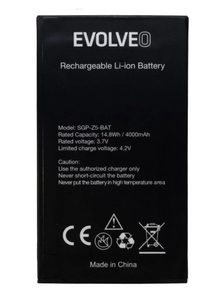 EVOLVEO orig. baterie 4000 mAh pro StrongPhone Z5,Z6