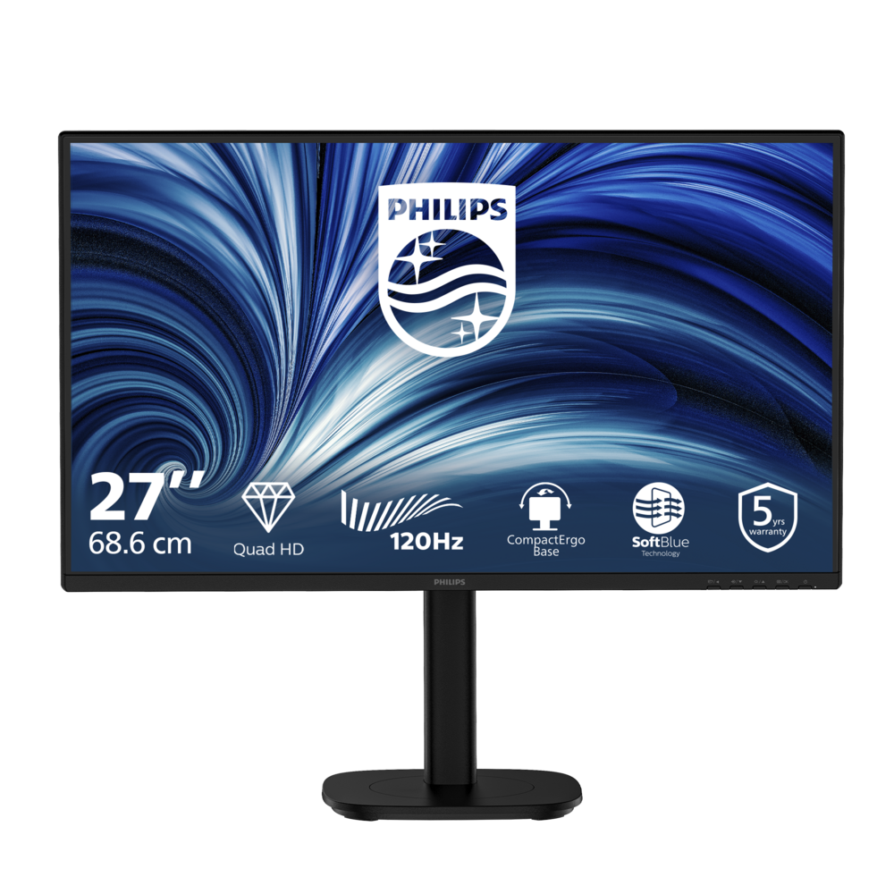 Philips LCD 27B2N3500 27" IPS/2560x1440@120Hz/4ms/350cd/2xHDMI/DP/Repro/Pivot/HAS/5 let