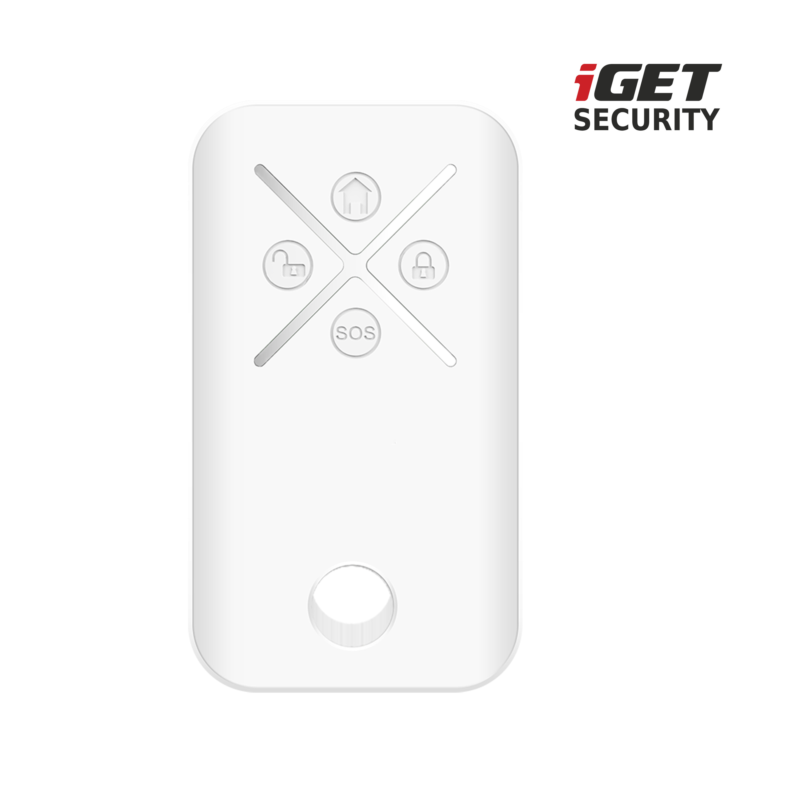 iGET SECURITY MP5 - Dálkové ovládání (klíčenka) pro alarm iGET SECURITY M6, výdrž baterie až 5 let