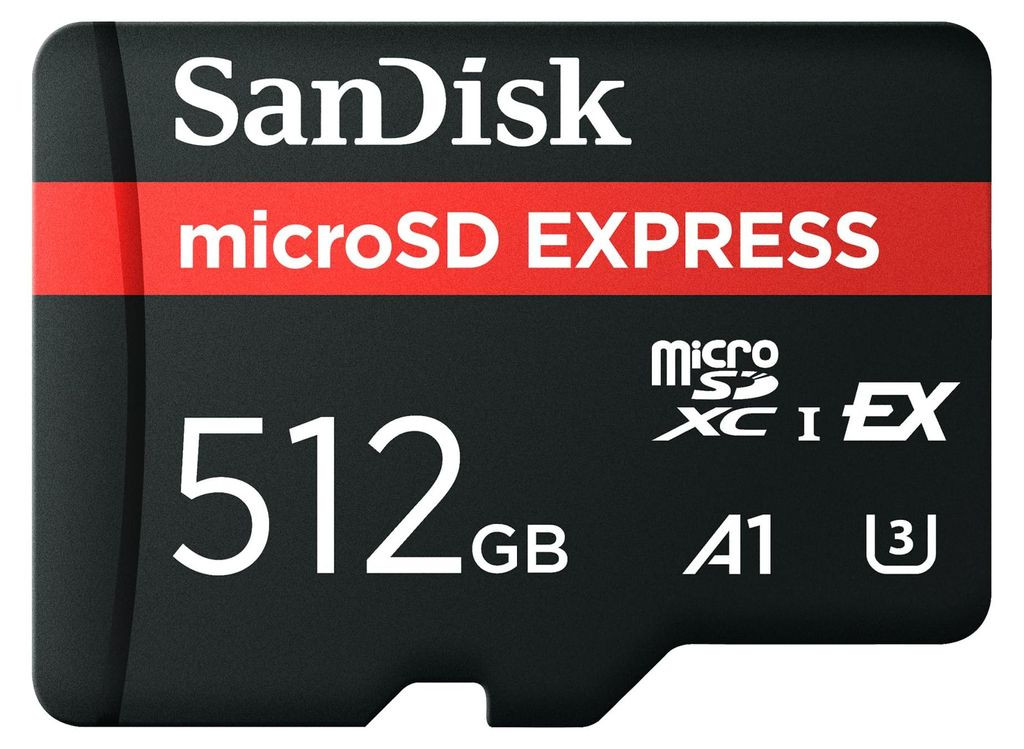 SanDisk Express microSD Card, 512GB Up to 880MB/s Read, Up to 650MB/s Write, 210MB/s Sustained Write, U3, C10