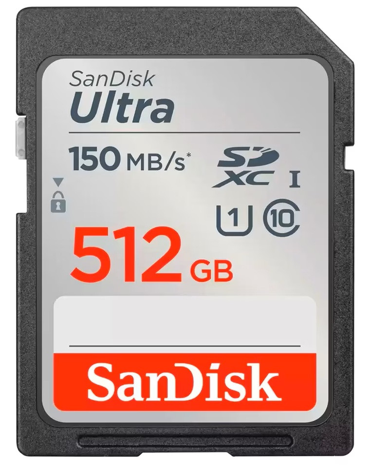 SanDisk Ultra GO SDXC UHS-I Card 512GB SD 190MB/s Read Full HD video