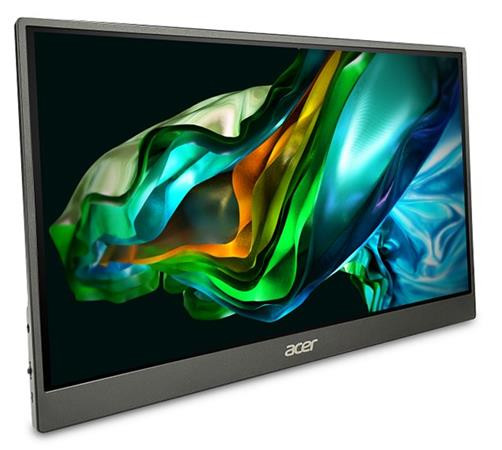 Acer LCD PM161QTbmiuuux 15,6" IPS LED Touch, 1920x1080, 1xMiniHDMI + 2xType-C + Audio Out, repro 1Wx2, VESA 75x75, Black