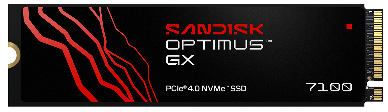 SANDISK OPTIMUS GX 7100 SSD NVMe 4TB PCIe, Gen4, (R:7000, W:6700MB/s)