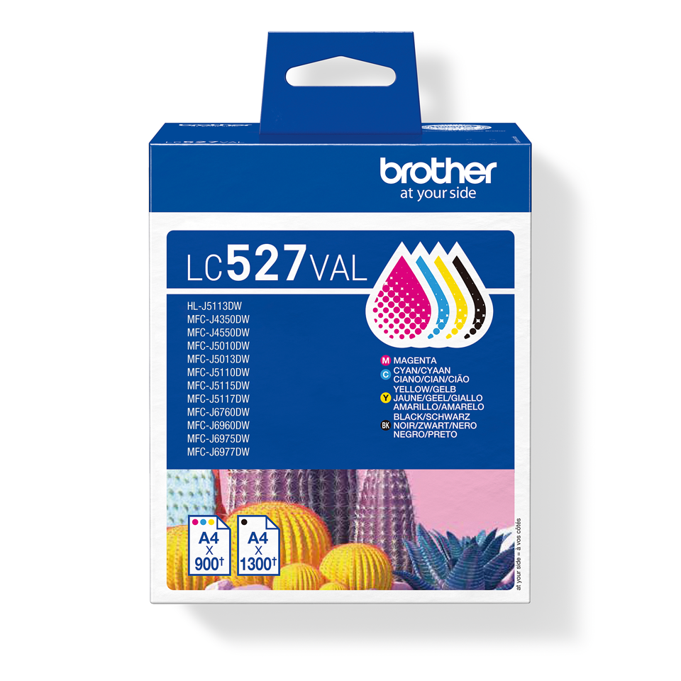 Brother LC527VAL  (inkoust sada, 900/1300 str.)