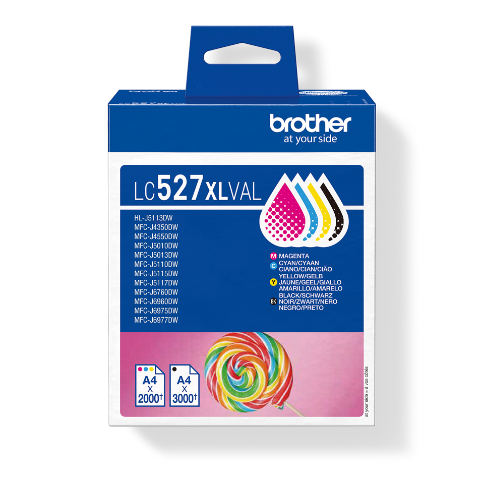 Brother LC527XLVAL  (inkoust sada, 2000/3000 str.)