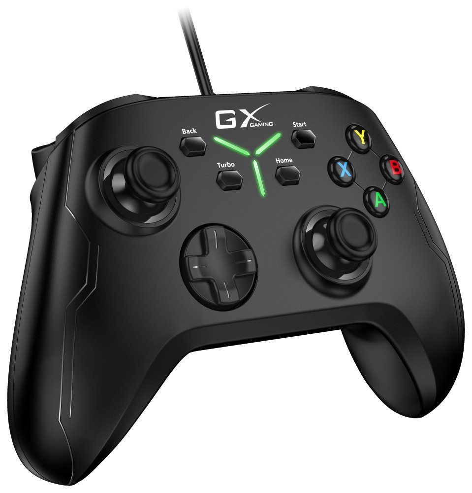 Genius GX Gaming MaxFire GX-21UV,Gamepad, drátový, dual vibrace,PC, Switch, Switch Lite, PS3, PS4,Android,USB, podsvícen