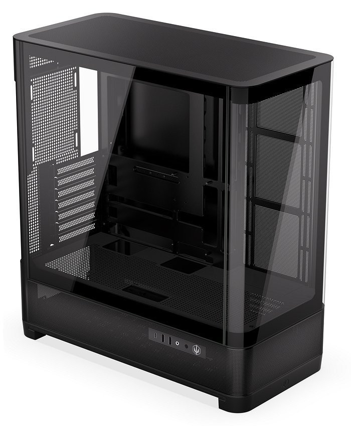 Endorfy Aquarius 8000 Flex, Skříň, E-ATX, 2× USB 3.0, 1× USB-C, panoramatická, zaoblené sklo, černá