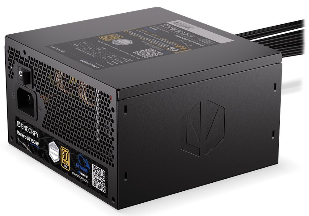 Endorfy Enduro L6 750W,Zdroj, ATX 3.1, 750W, aktivní PFC, 120mm ventilátor, PCIe 5.1, Cybenetics Platinum, 80PLUS Gold