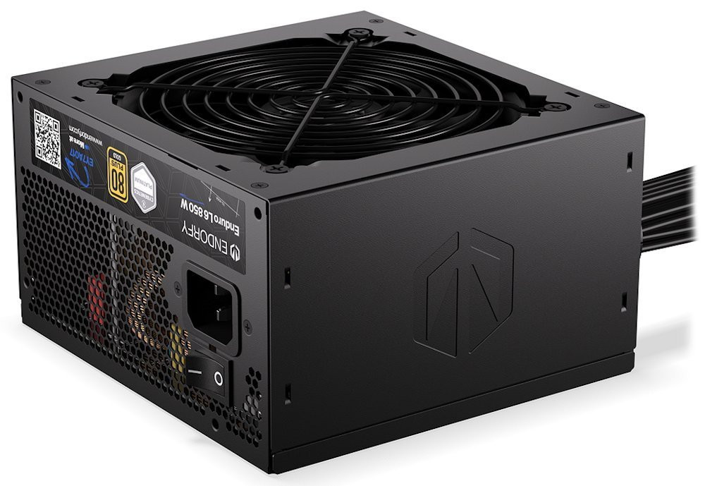 Endorfy Enduro L6 850W, Zdroj, ATX 3.1, 850W, aktivní PFC, 120mm ventilátor, PCIe 5.1, Cybenetics Platinum, 80PLUS Gold