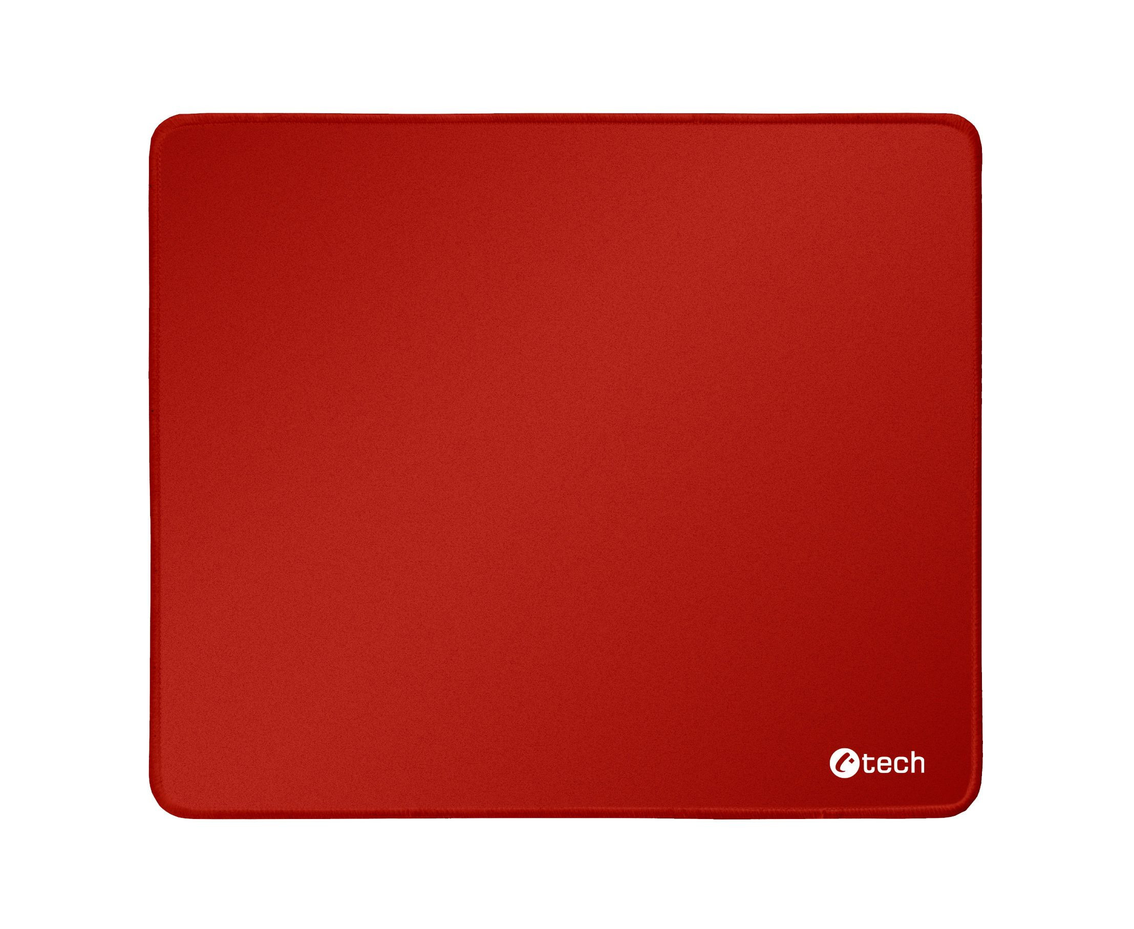 C-TECH podložka pod myš MP-01, červená, 320x270x4mm, obšité okraje