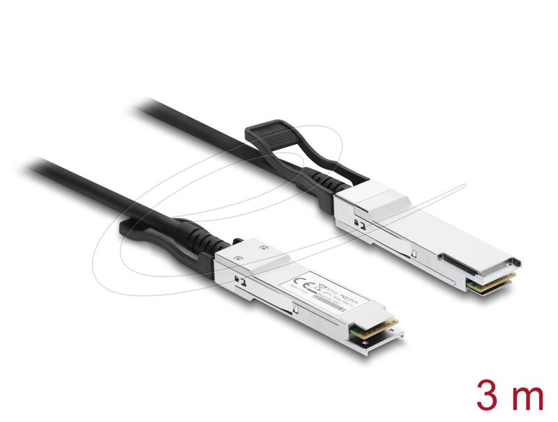 Delock Twinax kabel QSFP28 samec na QSFP28 samec 100 Gbps 3 m