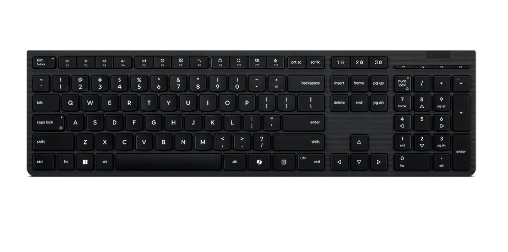 Lenovo Professional Wireless Rechargeable Keyboard AI - Czech Slovak