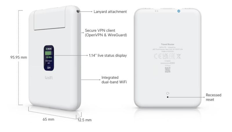 Ubiquiti UTR, UniFi Travel Router