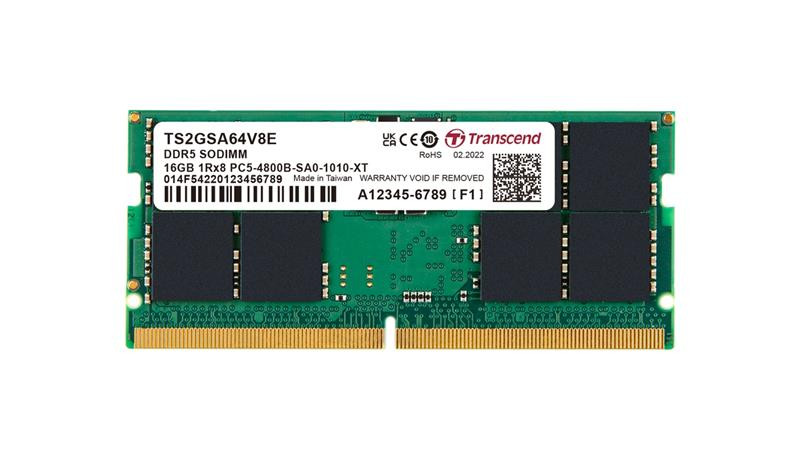 Transcend paměť 16GB SODIMM DDR5 5600 1Rx8 (2Gx8)x8 CL46 1.1V