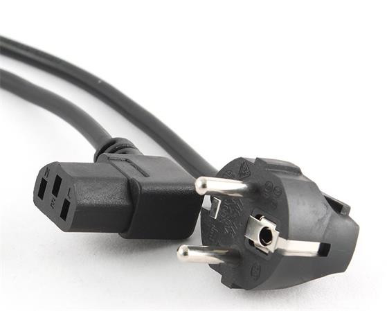 GEMBIRD Kabel síťový  1,8m VDE 220/230V napájecí, pravoúhlý konektor C13