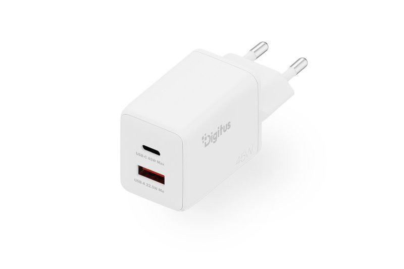 Digitus 45W USB GaN nabíječka, 1x USB-C, 1x USB-A