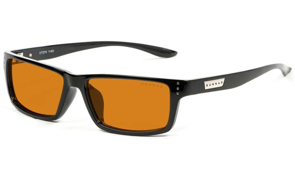 GUNNAR kancelářske/herní brýle  RIOT ONYX jantarová skla MAX BLF 98 GUNNAR focus