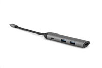 VERBATIM Dokovací stanice USB-C 4v1, 1x HDMI, 1xUSB-C, 2xUSB, šedá