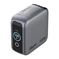 VERBATIM Mini GaN Nabíječka s displejem 100W, 2xUSB-C, 1xUSB-A, šedá