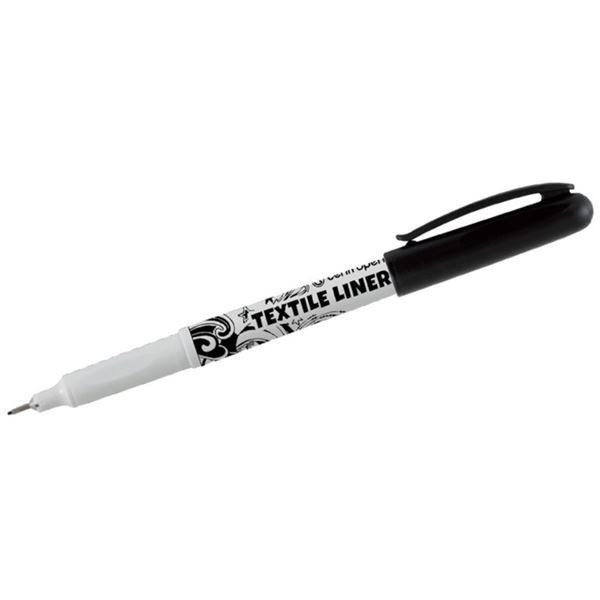 Textilní popisovač Centropen 2639 černý, tenký