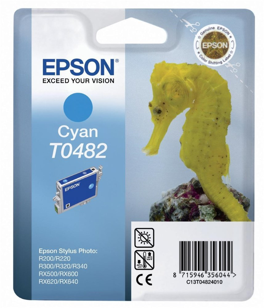 Epson inkoustová náplň/ C13T048240/ Stylus R300/ RX500/ RX600/ azurová