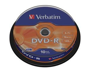 VERBATIM DVD-R AZO 4,7GB, 16x, spindle 10 ks