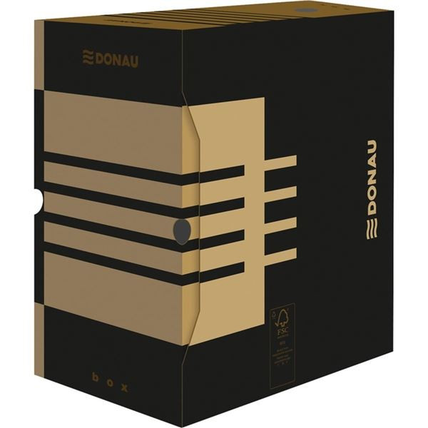 Archivační krabice DONAU - A4,  200mm, hnědá