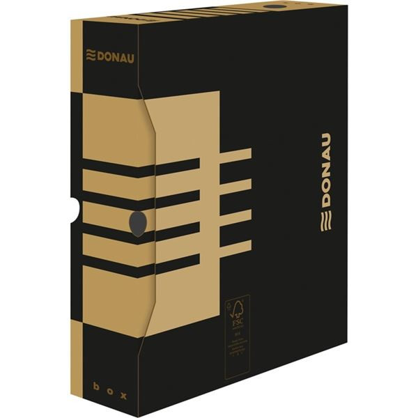 Arch. krabice Donau - A4, kart., 8 cm, hnědá