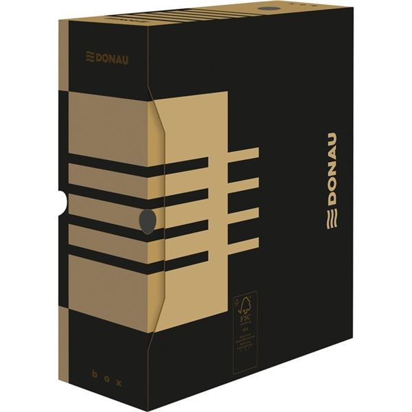 Arch. krabice Donau - A4, kart., 12 cm, hnědá
