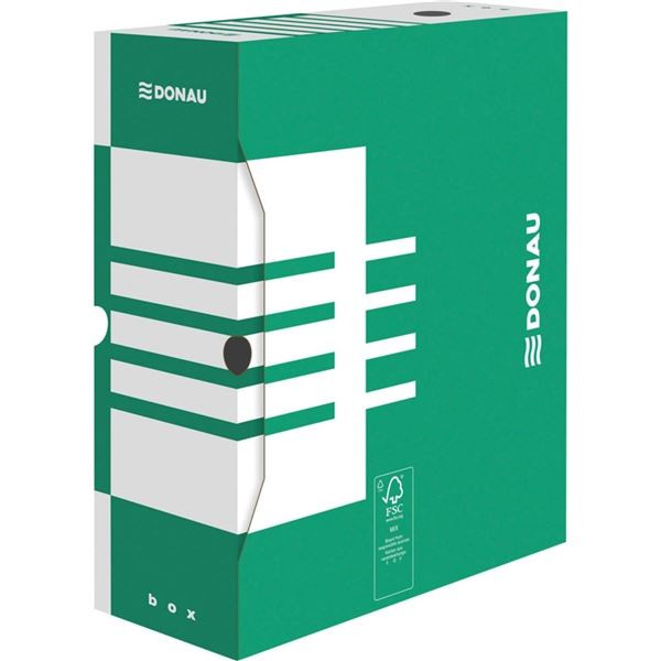 Arch. krabice Donau - A4, kart., 12 cm, zelená