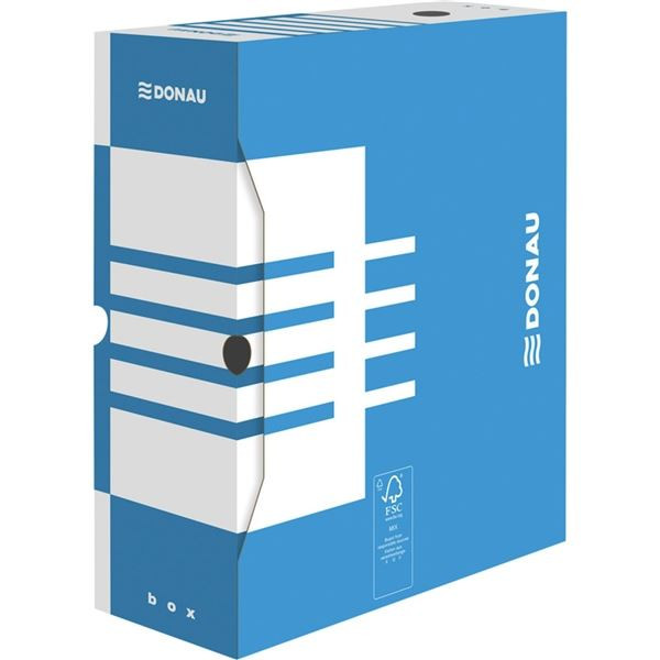 Arch. krabice Donau - A4, kart., 12 cm, modrá
